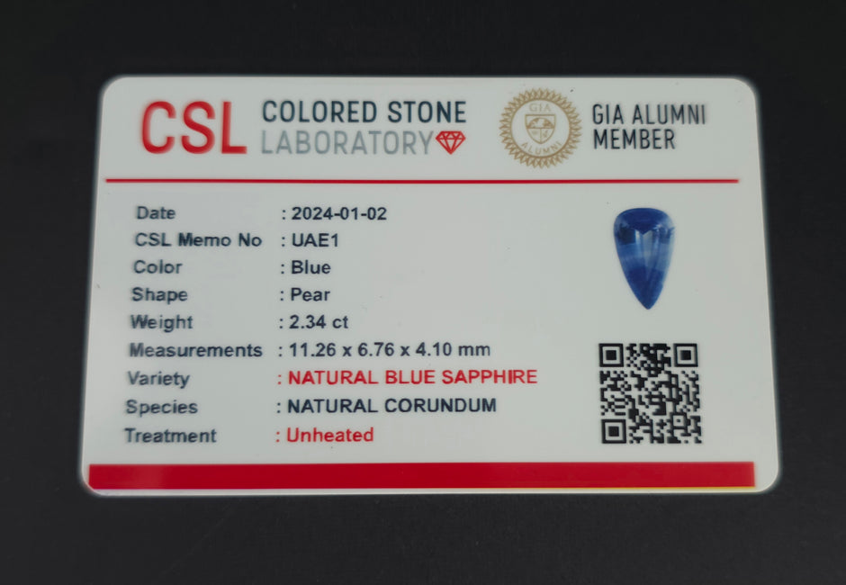 [ 2.34-Carat ] Sapphire