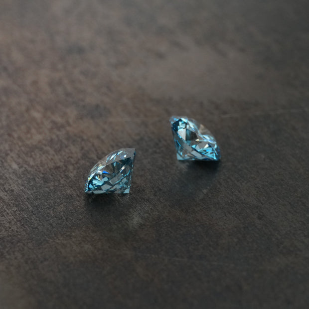 [ 2.05-Carat ] Blue Lab Diamond Pair