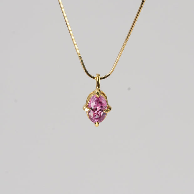 //02.quantum + 18k Yellow Gold Chain