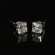 [ 18K White Gold Studs ] : : [ 2-Carat ] Lab Diamond Pair
