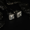 [ 18K White Gold Studs ] : : [ 2-Carat ] Lab Diamond Pair
