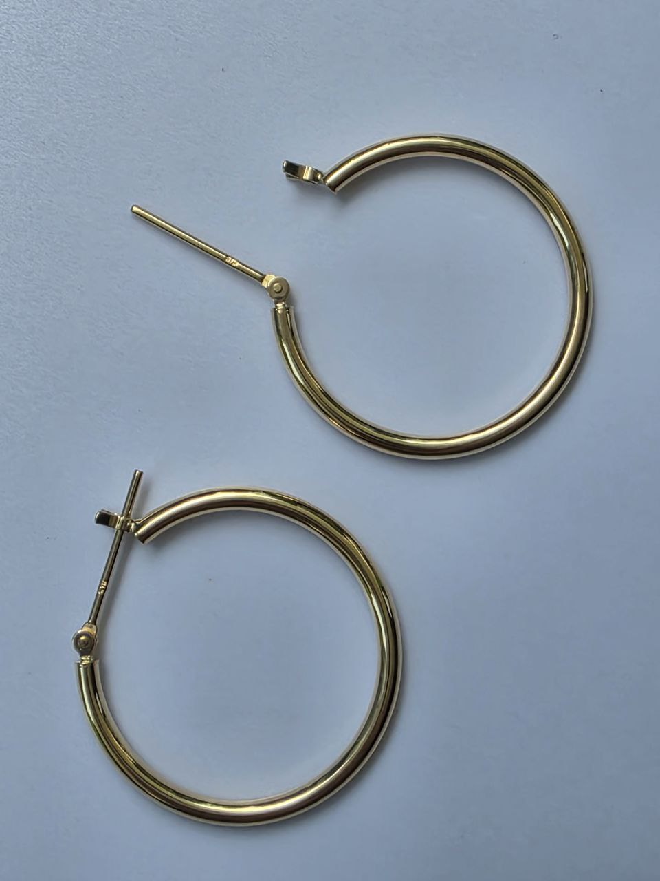 18k Yellow Gold Hoop 2x25
