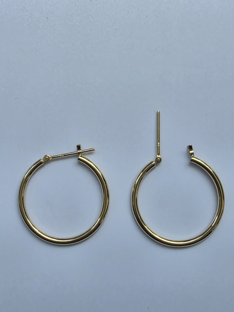 18k Yellow Gold Hoop 2x25