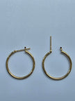18k Yellow Gold Hoop 2x25