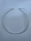 Silver Choker 4mm, curve